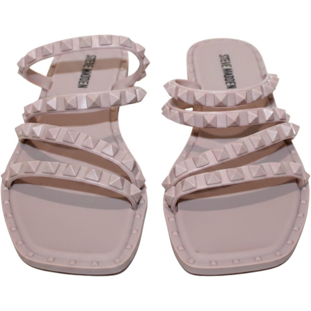 Steve Madden Skyler-J Studded Jelly Slide Sandals Womens 7 Mauve‎